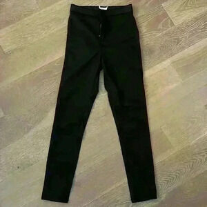 Topshop Joni Leather Coated Jeans